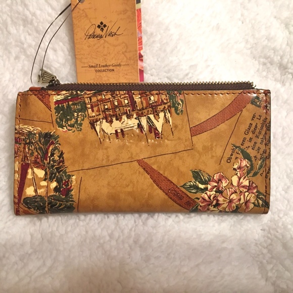Patricia Nash European Trip Nazari Leather Wallet NEW with tag - Picture 2 of 8